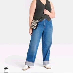 New Mid-Rise 90’s Baggy Classic Universal Threads Blue Women's Jeans